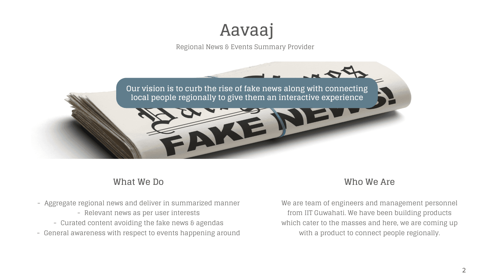 Aawaz system banner illustrating the project